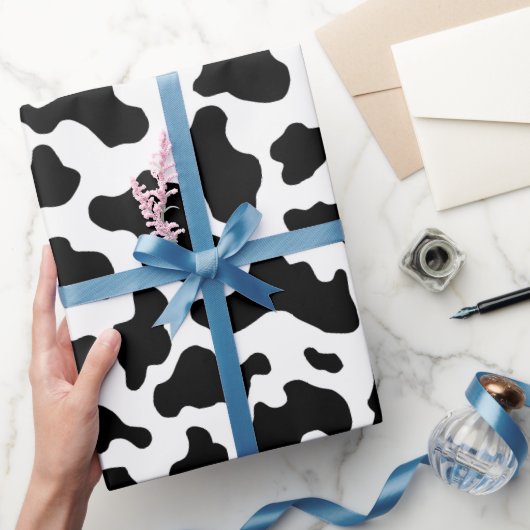 Koeienprint Cowgirl Country Boerderijdier Feest Cadeaupapier (Geschenken)