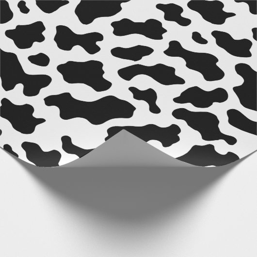 Koeienprint Cowgirl Country Boerderijdier Feest Cadeaupapier (Hoek)