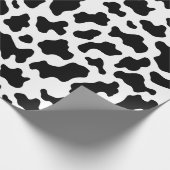 Koeienprint Cowgirl Landelijke Boerderijdieren Fee Cadeaupapier (Hoek)