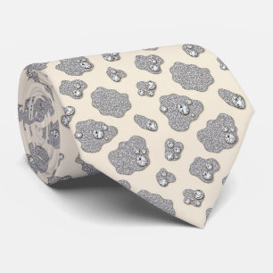 Koeienprint Glitter Nep Zijden Halsdoek Cowboy Stropdas