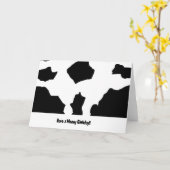 Koeienprint Kaart (Gele Bloem)