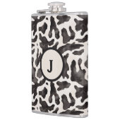 Koeienprint Monogram RVS Heupfles (Links)