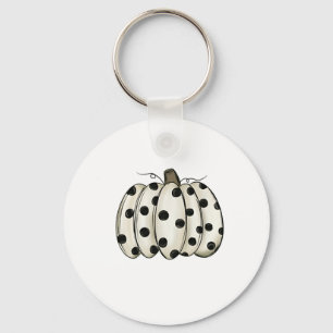 Koeienprint Pompoen Thanksgiving Herfst Vee Sleutelhanger