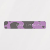 Koeienprint Schoolklas Lunch Naam Nummer Labels (Design 1)