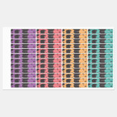 Koeienprint Schoolklas Lunch Naam Nummer Labels (Vel)