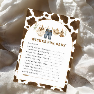 Koeienprint Wensen Voor Baby Spel Little Cowboy Ba