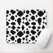 Koeienprint Zwart en Wit Muismat (Met muis)