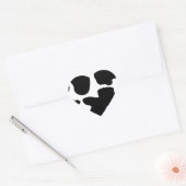 Koeienprintpatroon Hart Sticker (Envelop)