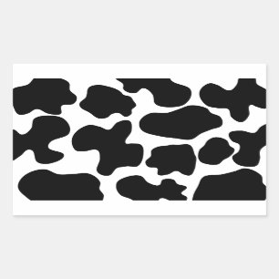 Koeienprintpatroon Rechthoekige Sticker