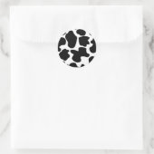 Koeienprintpatroon Ronde Sticker (Tas)