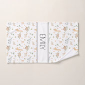 Koeienssafari dieren kinder badhanddoekset bad handdoek (Handdoek)