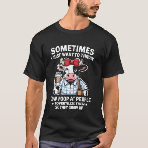 Koeienstront Grappige Boerderij Dier Boer Grapjas T-shirt