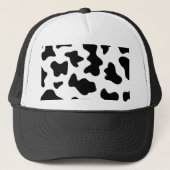 koeienvangers van witte en zwarte boerderijen trucker pet (Voorkant)