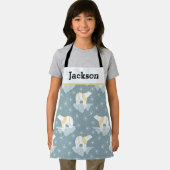 Koeienvangers Winterpooienblauw Beer Snowflake Kin Schort (Insitu)