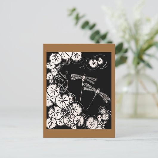 koeienvijver briefkaart (Staand voorkant)