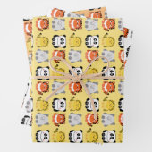 Koeienvlees van kawaii-achtige dieren, verpakt pap inpakpapier vel (In situ)