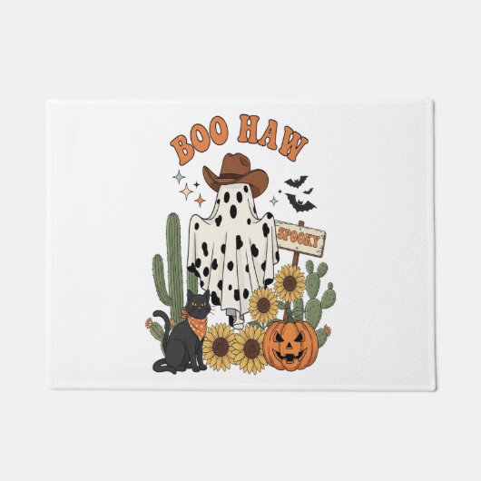 Koeienvlek Geest Western-Funny Halloween Deurmat (Voorkant)