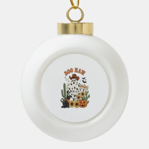 Koeienvlek Geest Western-Grappige Halloween Keramische Bal Ornament