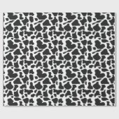 Koeienvlekken Zwart en Wit Boerderij Cadeaupapier (Vlak)
