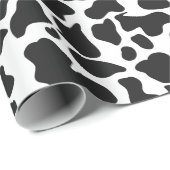 Koeienvlekken Zwart en Wit Boerderij Cadeaupapier (Rol Hoek)
