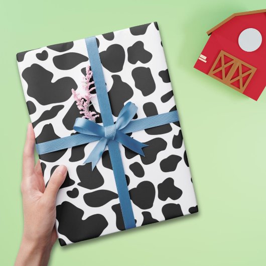 Koeienvlekken Zwart Wit Boerderij Cadeaupapier
