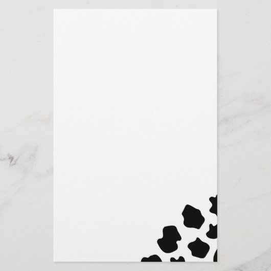 Koeienvlekkenpatroon briefpapier | Grappige dierpr (Voorkant)
