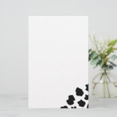 Koeienvlekvormig patroonpapier | Korte dierlijke a Briefpapier (Staand voorkant)