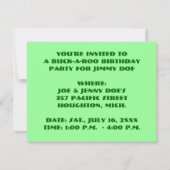 KOEIEREN-GEBOORTEDAGSPARTY UITNODIGING ~ GEMAKKELI (Achterkant)