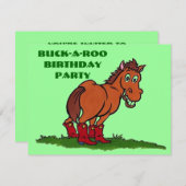 KOEIEREN-GEBOORTEDAGSPARTY UITNODIGING ~ GEMAKKELI (Voorkant / Achterkant)