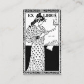 Koekbord van de vrouw visitekaartje (Achterkant)