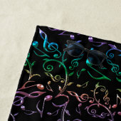 Koekdoek van de Muzieknoten van de regenboog Strandlaken (In situ)