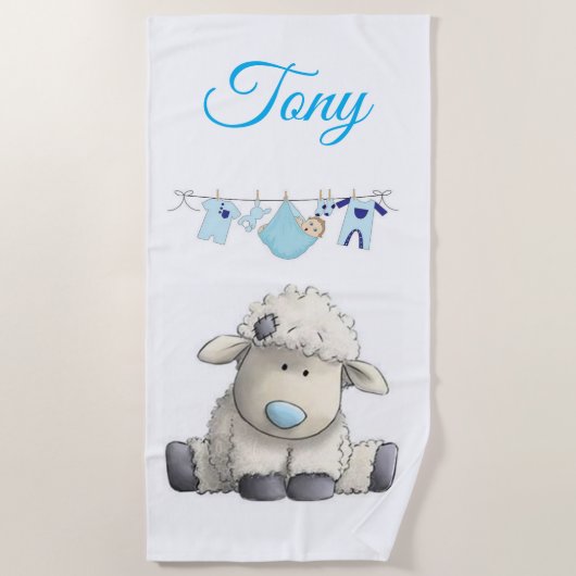 Koekdoeken Lamb Strandlaken (Voorkant)