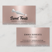 Koeken, gebak, gebak, gebak, gebak, gebak, gebak visitekaartje (Voorkant / Achterkant)