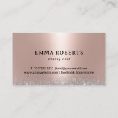 Koeken, gebak, gebak, gebak, gebak, gebak, gebak visitekaartje (Achterkant)