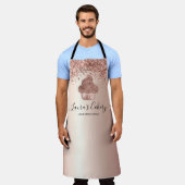 Koeken gebakken bakkerij Chef Glitter Drift Roos G Schort (Gedragen)