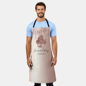 Koeken gebakken bakkerij Chef Glitter Drift Roos G Schort (Gedragen)