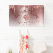 Koeken gebakken bakkerij Chef Glitter Drift Roos G Spandoek (Insitu)