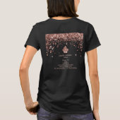 Koeken gebakken bakkerij Chef Glitter Drift Roos G T-shirt (Achterkant)