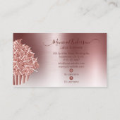 Koeken gebakken bakkerij Chef Glitter Drift Roos G Visitekaartje (Achterkant)