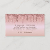 Koeken gebakken bakkerij Chef Glitter Drift Roos G Visitekaartje (Achterkant)