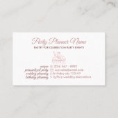 Koeken gebakken bakkerijkoek, gehakt crème visitekaartje (Achterkant)