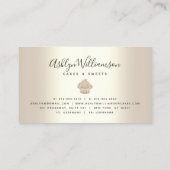 Koeken van bakkerij, gebak, gebak Glitter Drift Ch Visitekaartje (Achterkant)