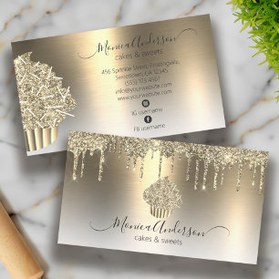 Koeken van bakkerij, gebak, gebak Glitter Drift Ch Visitekaartje