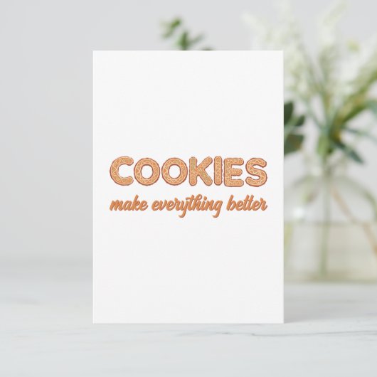 Koekent alles beter bedankkaart (Staand voorkant)