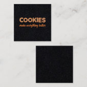 Koekent alles beter vierkante visitekaartje (Voorkant / Achterkant)