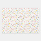 Koekgans, gegoten en vlinderpastel inpakpapier vel (Voorkant)