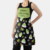 Koekje bakken Crew Winter Kerstmis Patroon Aangepa Schort (Insitu)