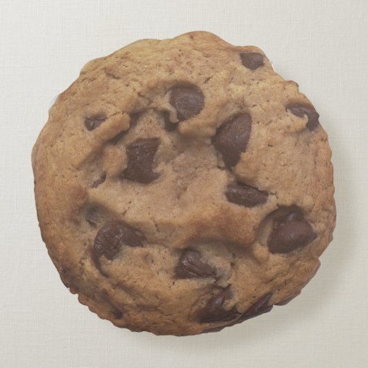 koekje-chocoladechip rond kussen (Achterkant)