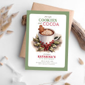 koekje en cacao Kerstmis verjaardagsfeest Kaart