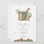 Koekje en Cacao Vakantie Kerstfeest Kaart (Voorkant)